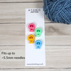 4 '1986' MIX Stitch Locker Cord Stop for Circular Knitting Needles up to 5.5mm | Atomic Knitting