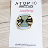 One Stitch At A Time - Hourglass Enamel Pin Badge