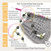 How to use a row counter chain in knitting