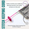 Neons Stitch Cords & 4 Stitch Stoppers for needles up to ~ 4mm