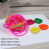 Neons Stitch Cords & 4 Stitch Stoppers for needles up to ~ 4mm