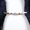 Purple Aventurine & Tree Cardigan Clip Fastener UK