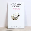 Sheep & Flowers - Enamel Pin Badge