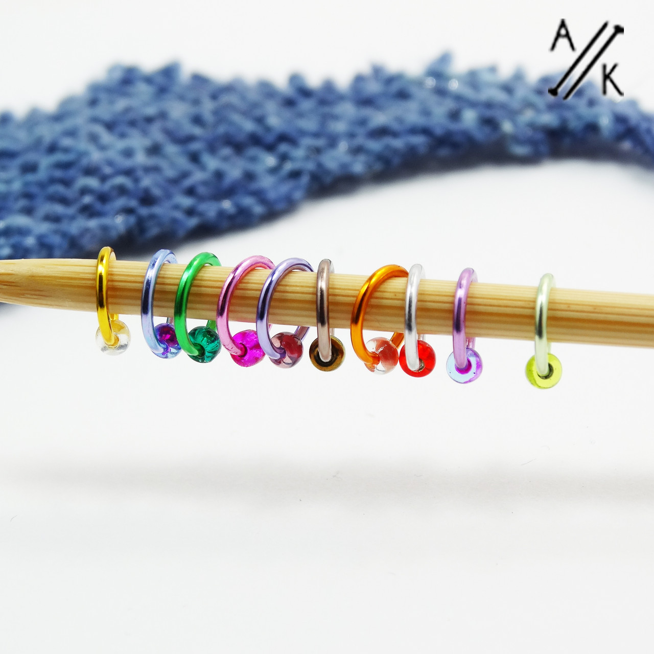 DIY stitch markers for knitting