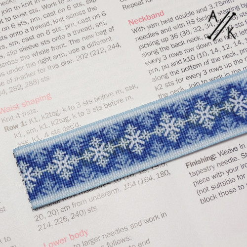 Scandi Snowflake- One Magnetic Pattern Marker/Tamer | Atomic Knitting