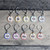 10 Numbered 'Coastal' Cast On Counting Stitch Markers in 25- 250 | Atomic Knitting