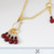 Ladybird Golden Stitch Marker Necklace with 5 Stitch Markers | Atomic Knitting