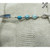Aqua OOAK Swirl Silver Beaded Shawl/Cardigan Holder Clip Fastener | Atomic Knitting