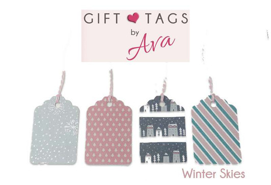 Copenhagen Card Gift Tag Set - 4 tags