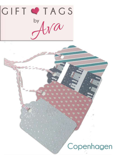 Copenhagen Card Gift Tag Set - 4 tags
