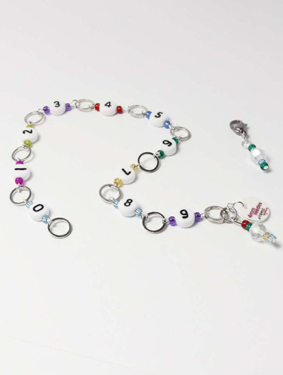 Rainbow Mix - Numbered 99 Knitting Counting Row Counter Chain - Mystery colours