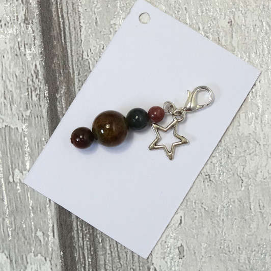 Jasper & Star Dainty Clip On Planner Charm | Patience, Responsibility, Stress