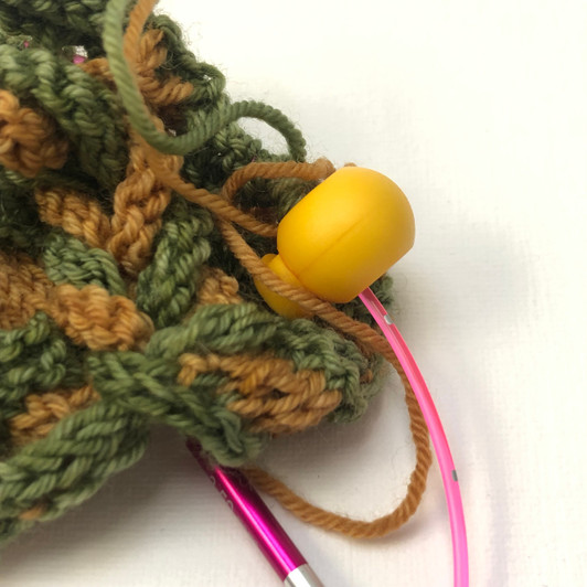 Stitch Locker Cord Stop for Circular Knitting Needles | Atomic Knitting 