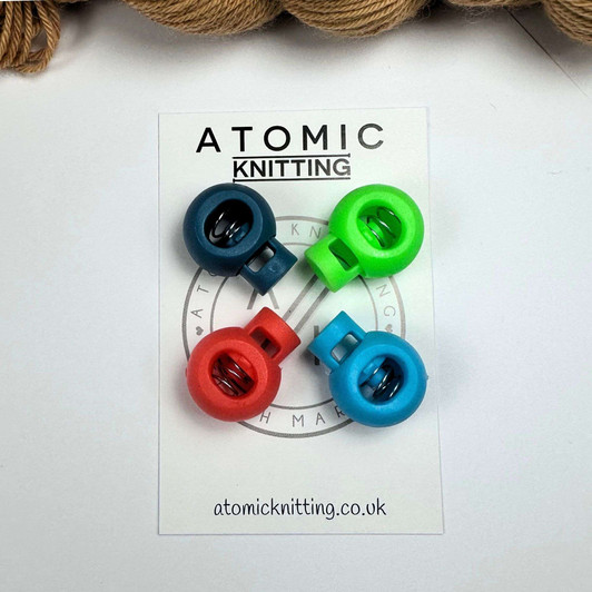 4'1989' MIX 5.5mm Stitch Locker Cord Stop Cable Lock for Circular Knitting Needle | Atomic Knitting