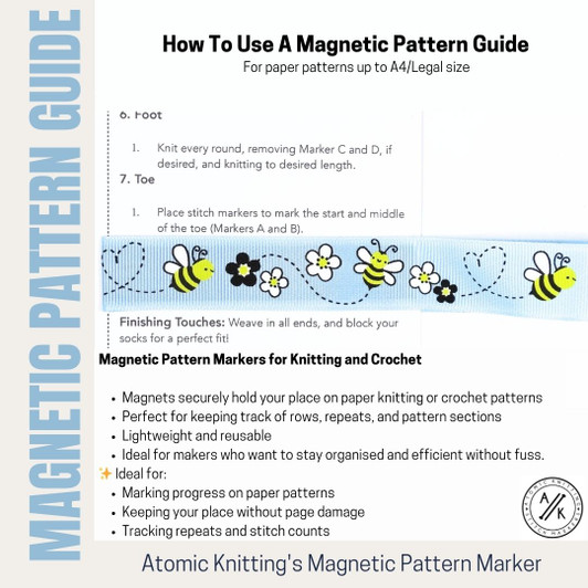 Magnetic Pattern Marker/Tamer - Bohemia - A4/Letter Size