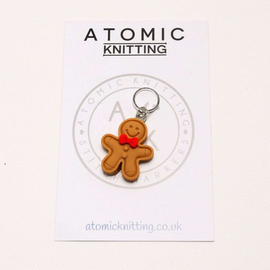 Gingerbread stitch marker x 1