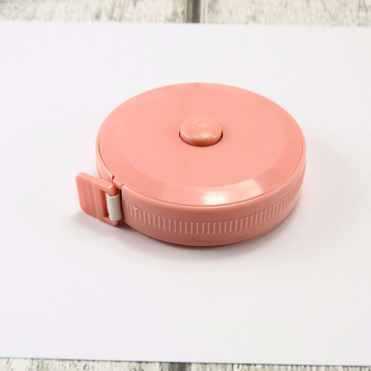 SECONDS - Pastel Pink 150cm Retractable Tape Measure - (Scuff on button)