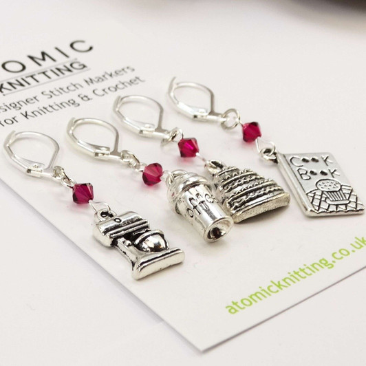 New! Bake Off Stitch Markers - Set of 4