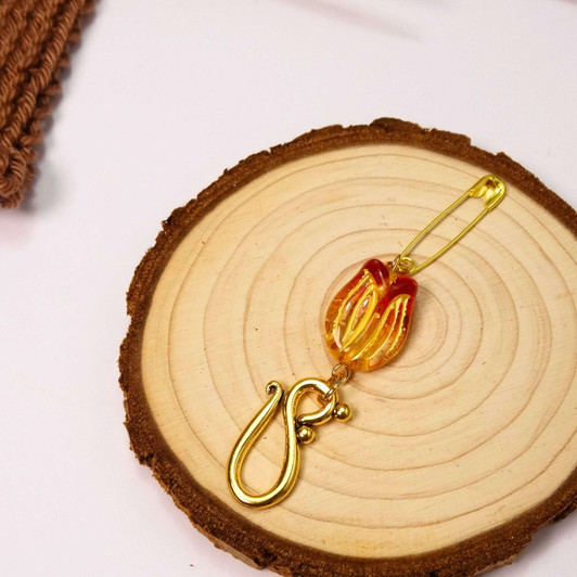 September Tulip Portuguese Knitting Pin - Single Hook