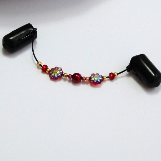 Red Flower DPN Needle Keeper Holder - Choose DPN Size