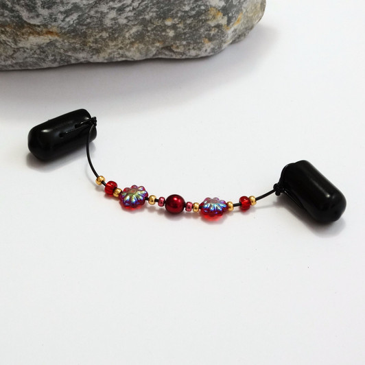 Red Flower DPN Needle Keeper Holder - Choose DPN Size