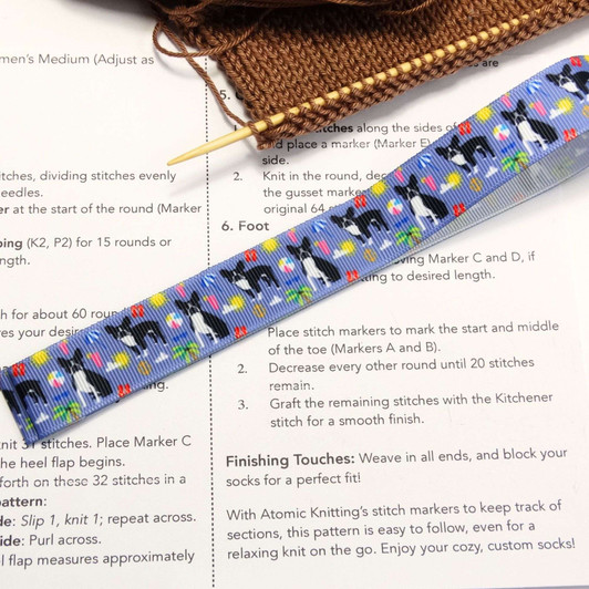 Boston Terrier Dogs - One Magnetic Pattern Marker Guide/Tamer 22mm