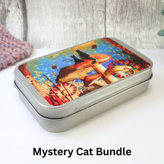 Mystery Cat Themed Knitting Notions Box Mystery Cat Themed Knitting Notions Box