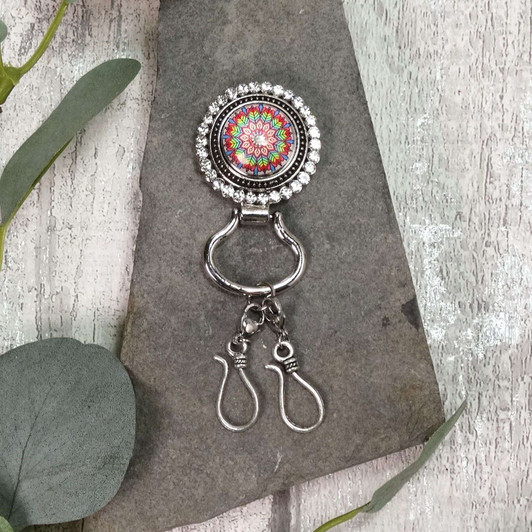Feather Magnetic Portuguese Knitting Pin - Detachable Double Hook