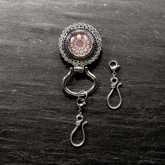 Feather Magnetic Portuguese Knitting Pin - Detachable Double Hook