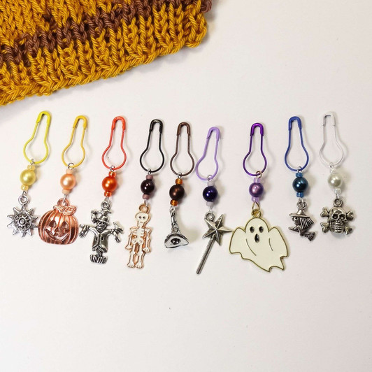 Halloween Stitch Markers x 9
