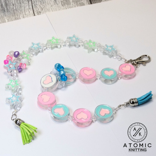 PRE-ORDER - Hearts & Stars CHUNKY Row Counter Chain