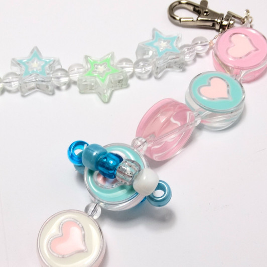 PRE-ORDER - Hearts & Stars CHUNKY Row Counter Chain ORDER - Row Counter Chain