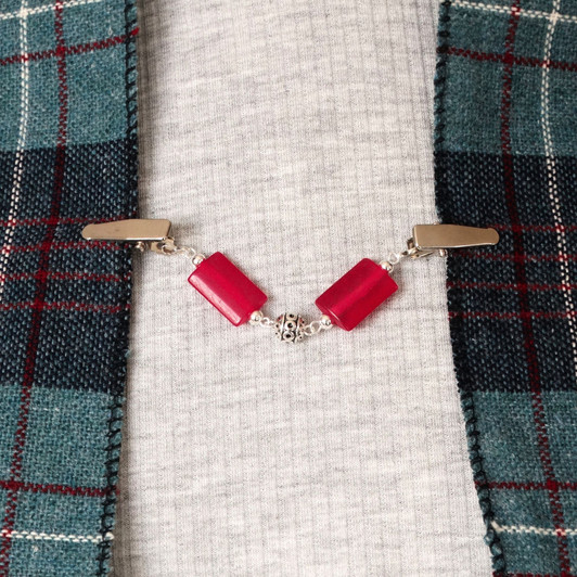 Raspberry Cardigan Clip | Sweater Clip | Shawl Fastener | Limited Edition