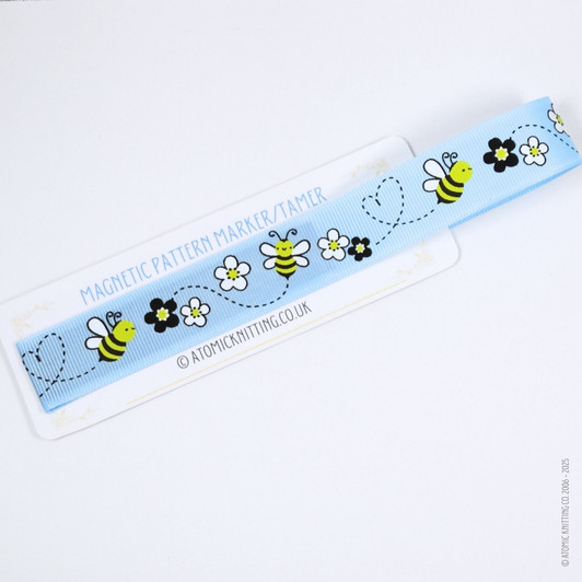 Aqua Blue Bee - Magnetic Pattern Marker Tamer - 19.5cm/A4/Letter Size