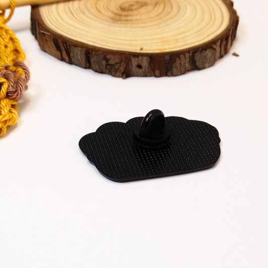 Cat in Yarn Basket Enamel Pin Badge