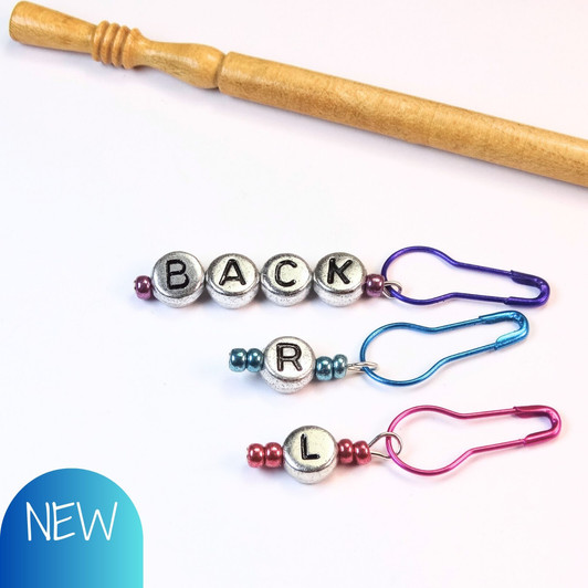 Back, Left, Right - Metallics - Instruction Knitting Abbreviation Stitch Markers