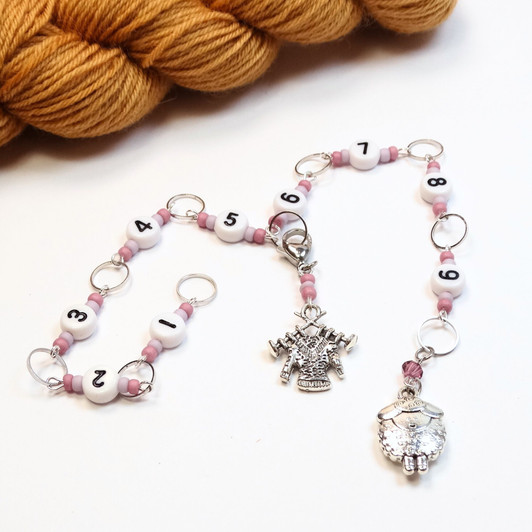 Sheep Row Counter Chain | Numbered Row Counter - SIZE 4mm OR 7mm