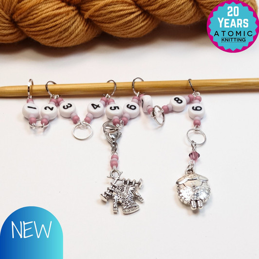 Sheep Row Counter Chain | Numbered Row Counter - SIZE 4mm OR 7mm