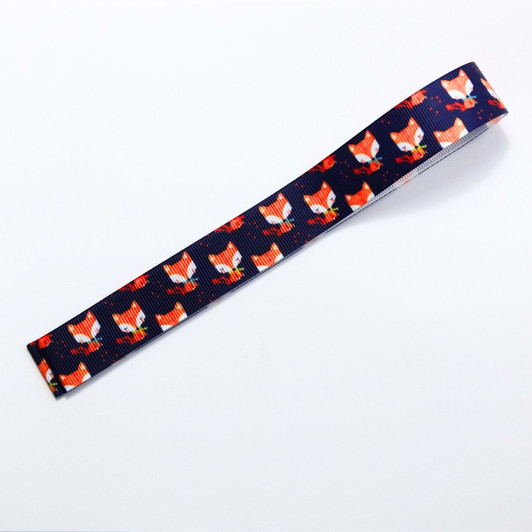 Foxes on Navy - Magnetic Pattern Guide