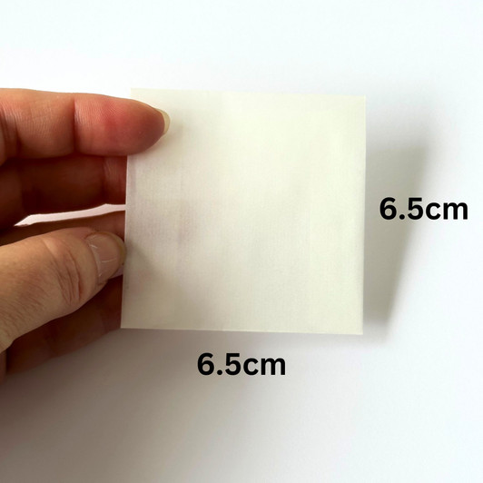 Mini Glassine Envelopes with Peel & Seal 65 x 65mm SQUARE Bag | UK Made