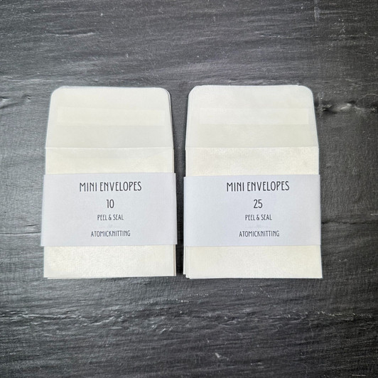 Mini Glassine Envelopes with Peel & Seal 65 x 65mm SQUARE Bag | UK Made