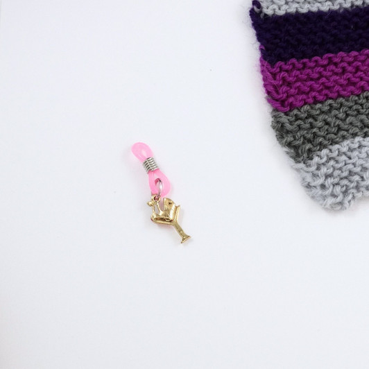 Cocktail Enamel Knitting Needle Holder (Up to 4mm Needles)