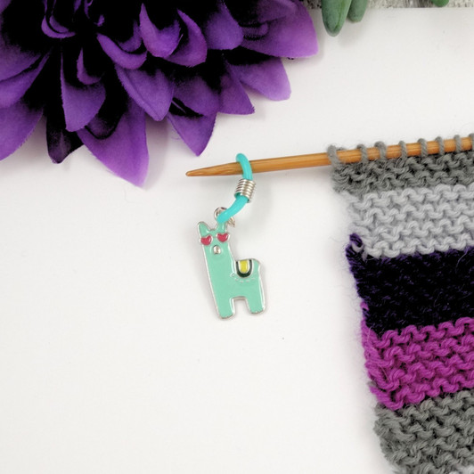 Mint Alpaca Knitting Needle Holder to fit up to 4mm needles