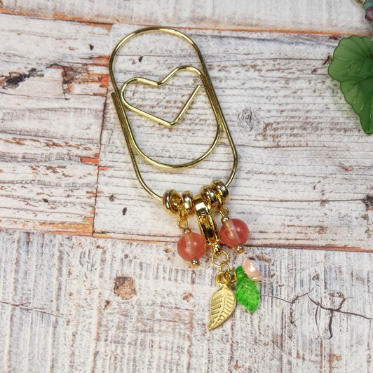 The Secret Garden - Stitch Markers, Stitch Savers, Planner Clip