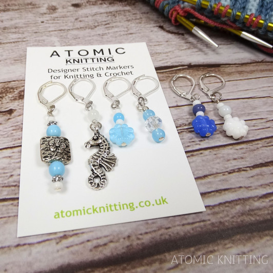 Sea Breeze Stitch Marker Set - Set of 6