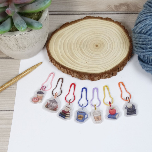 The Cosy Little Town Collection – Handmade Stitch Markers