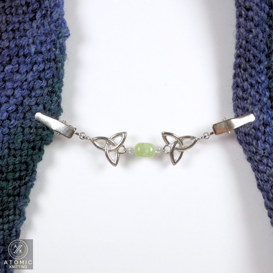 Serpentine & Celtic Knot Cardigan Clip Fastener UK