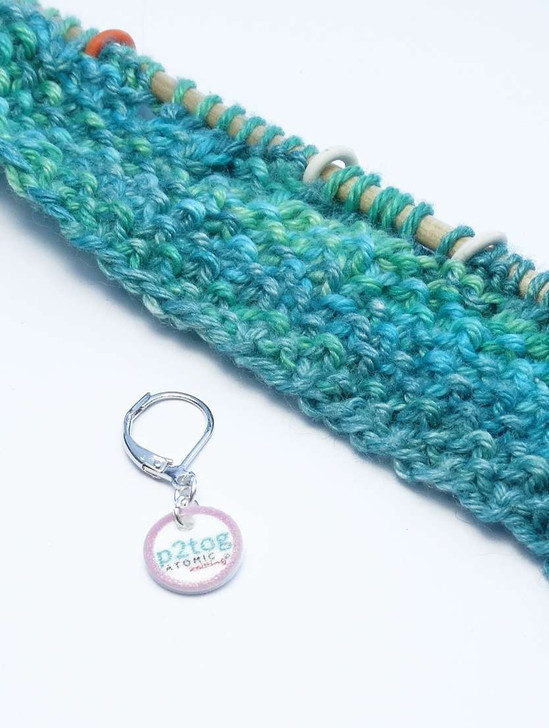 p2tog - Pink Stitch Marker