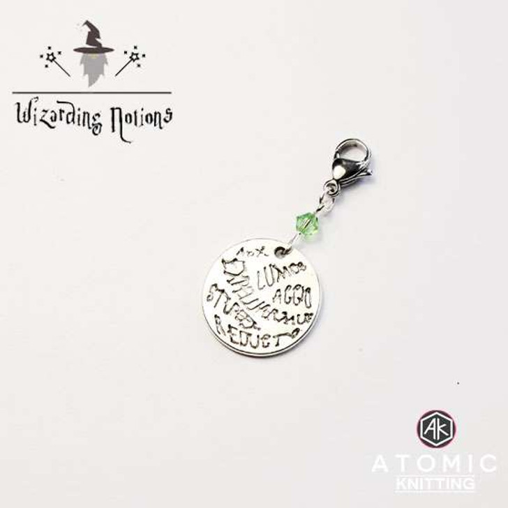 'Spellcaster' Crystal & Tibetan Silver Stitch Marker x 1 - Mix and Match