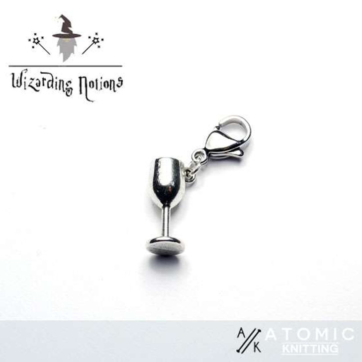 Goblet of Fire Tibetan Silver Stitch Marker x 1 - Mix and Match